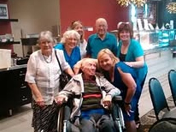 Client with support team